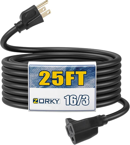 25ft Outdoor Extension Cord for Christmas Decorations by Zorky