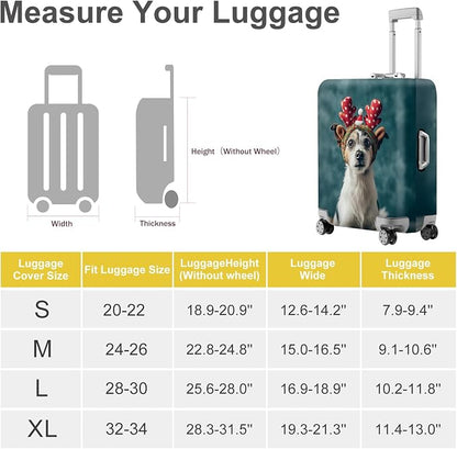 ANNA QUEEN Christmas Dog Luggage Cover, Cute Puppy - Image 6