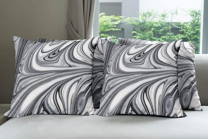 Ambesonne Abstract Throw Pillow Cushion Case Pack of 4, Mix of White and Black by Ambesonne