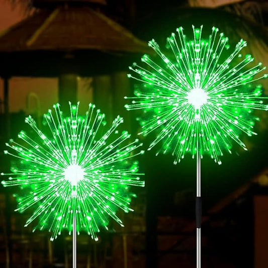 JJGoo Solar Firework Lights, 2 Pack 180 LEDs 2 Lighting Modes Solar Lights by JJGoo