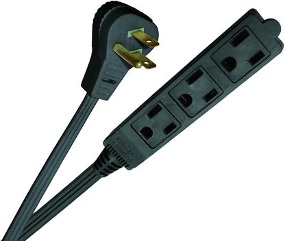 Woods 2243 16/3 Flat Indoor Extension Cord, 3 Grounded Outlets, Right Angled - Image 12