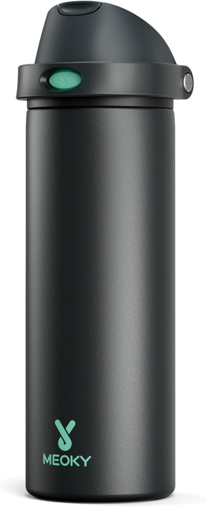 24 oz Insulated Water Bottle for Sports: Meoky Stainless Steel Water Bottle by MEOKY