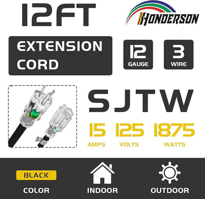 Indoor Outdoor Extension Cord Weatherproof - Image 2