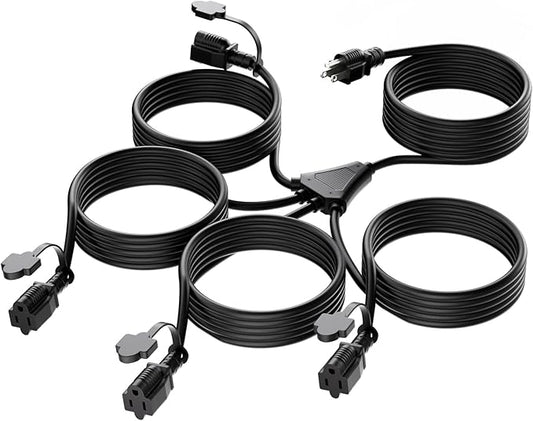 K KASONIC - 31FT Christmas Lights Outdoor Extension Cord by KASONIC