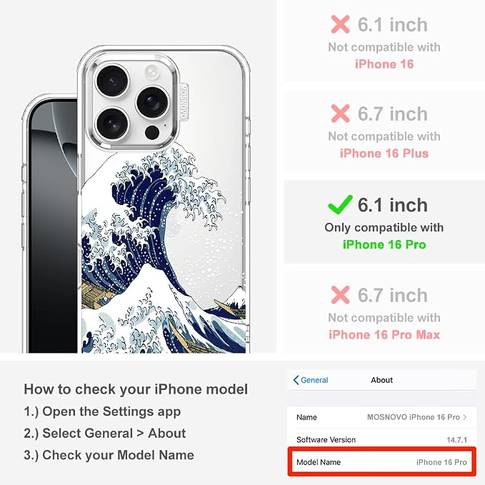 MOSNOVO Case for iPhone 16 Pro - Image 2