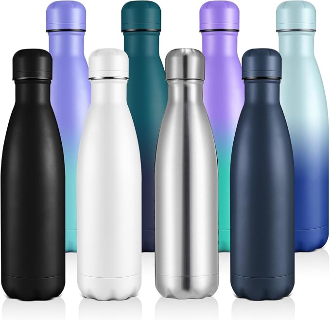 Volhoply 17oz Stainless Steel Water Bottles Bulk, Leakproof Insulated Metal by LiveFully%EF%BC%8CDrinkFreely%E2%80%94KeepGoingwithVolhoply%EF%BC%81