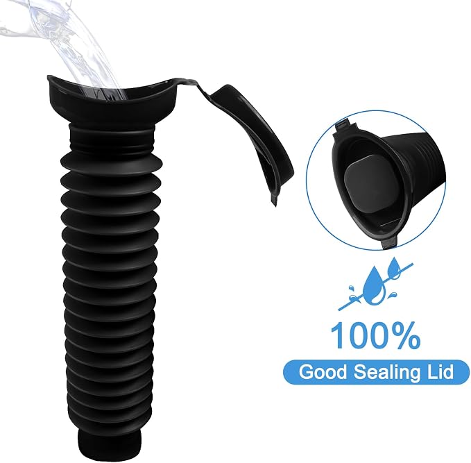 Pee Bottles for Men, Portable Urinal for Men, Collapsible Urine Bottle 750ML - Image 8