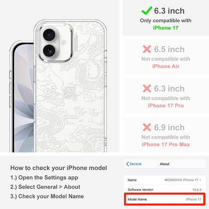 MOSNOVO for iPhone 17 Case | Military Grade 6.6ft Drop Tested | Camera Control - Image 2