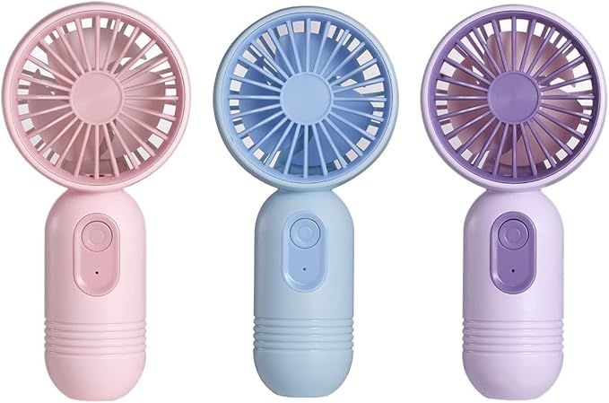 VanSmaGo Portable Handheld Mini Fan, USB Rechargeable Personal Fan, Battery by VanSmaGo