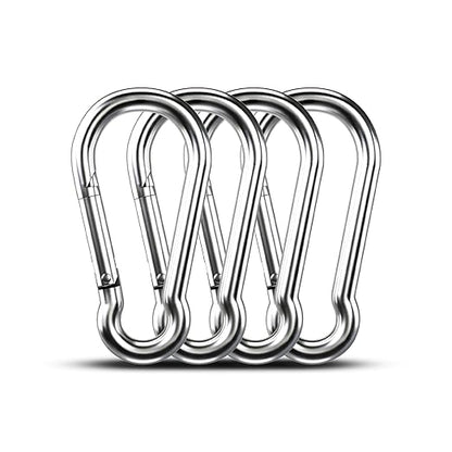 Large Carabiner Clip Hooks, 304 Stainless Steel Spring Snap Hook Fits Camping by KINLINK