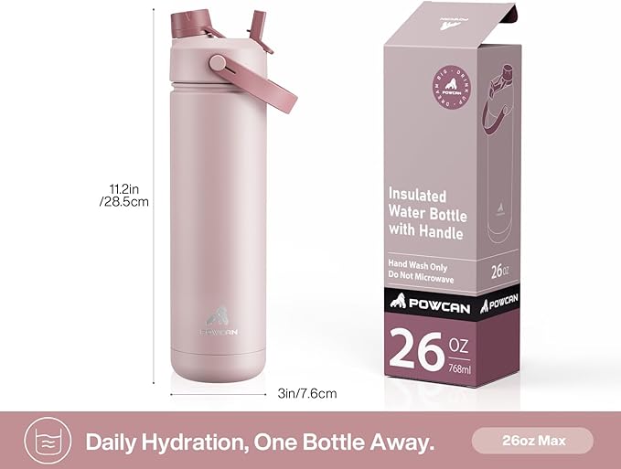 POWCAN 26 oz Insulated Water Bottle - Image 6