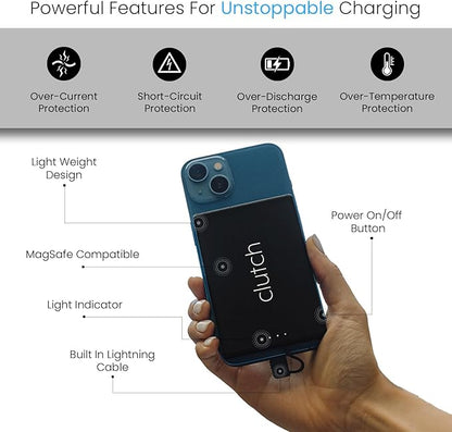 Clutch Pro – World's Thinnest iPhone Charger – Portable Power Bank 5000mAh – - Image 4