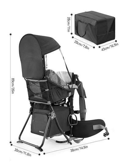 besrey Baby Backpack Carrier, Toddler Hiking Backpack - Image 9