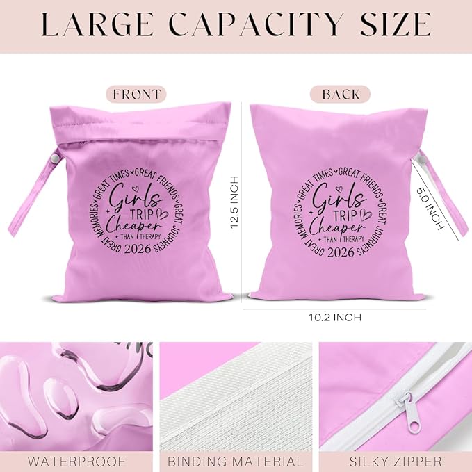 Girls Trip Gifts Wet Dry Bag, Beach Bag Wet Bag Favors, - Image 2