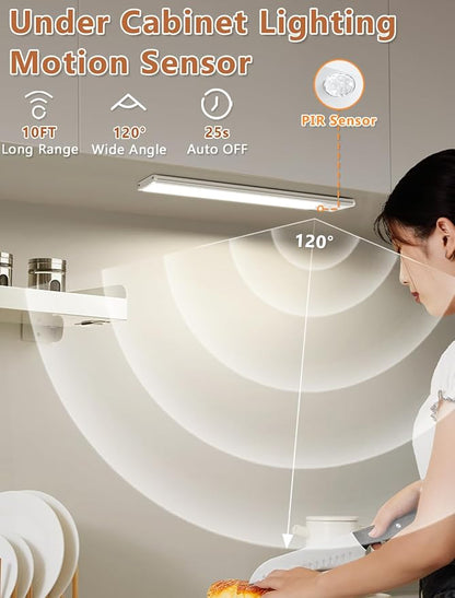 Under Cabinet Rechargeable Lighting: Motion Sensor Dimmable Lights Indoor - Image 2
