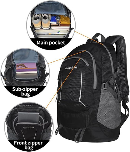 30L Large capacity Lightweight Packable Foldable Backpack，women and men Hiking - Image 3