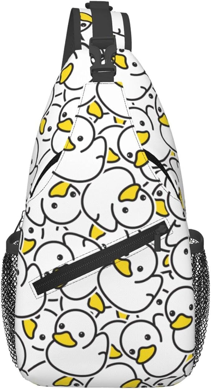 Cute Duck Sling Bag For Women Men Fashion Duck Backpack Crossbody Shoulder Bag by Unknown