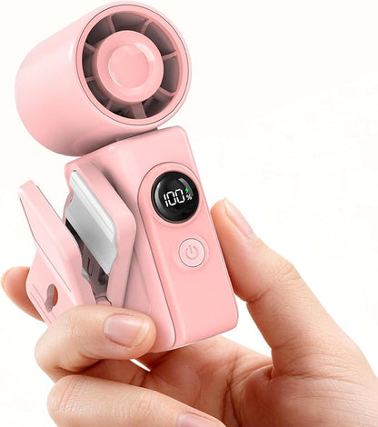 Portable Clip-On Mini Fan, Hands-Free, Turbo Personal Handheld Fans by CoolnessRedefined