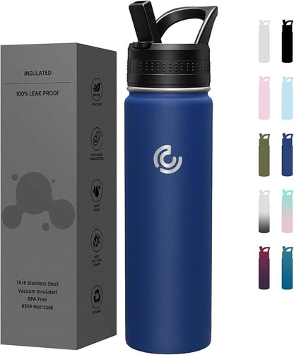 COKTIK 22oz Sports Water Bottle, Stainless Steel Water Bottle by coktik