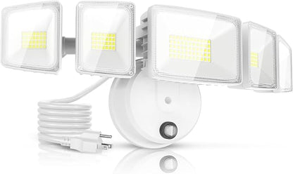 Onforu 150W 15000LM Dusk to Dawn Outdoor Lighting, 5 Heads Plug in Flood Lights by Onforu