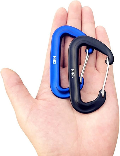 L-Rover Carabiner, 12KN Lightweight Heavy Duty Carabiner Clips, Aluminium - Image 2
