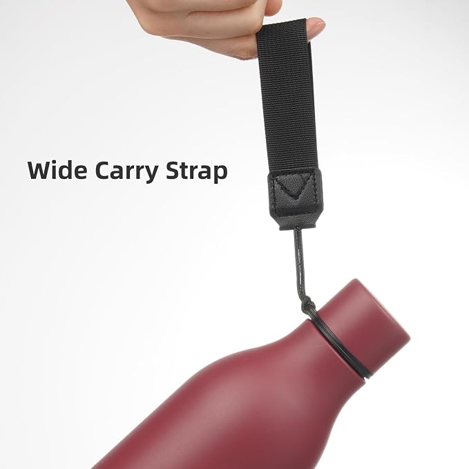 Insulated Water Bottle with Strap, 25 oz Double Wall Stainless Steel Vacuum - Image 4
