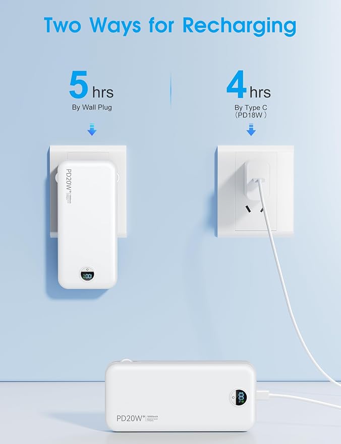 Portable Phone Charger, 10000mAh PD20W Fast Charging Power Bank - Image 8