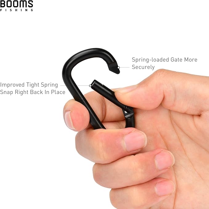 Booms Fishing CC2 Carabiner Clip, 2.3" Small Carabiner Keychain - Image 3