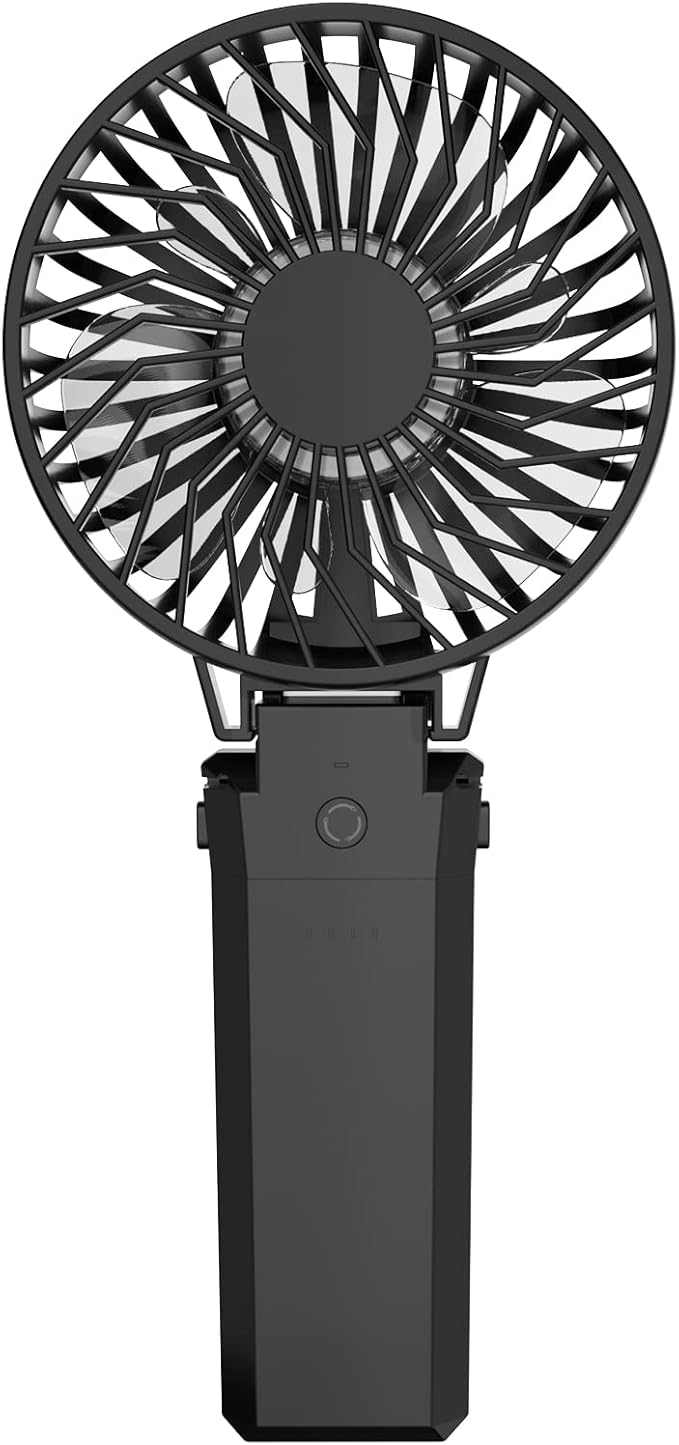 HandFan 5200mAh Portable Fan Handheld, 6 Speeds Hand Held Fan 180° Foldable by HandFan