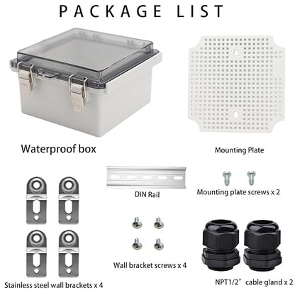 Outdoor Waterproof Electrical Box Junction Box Weatherproof IP67 ABS Plastic - Image 4