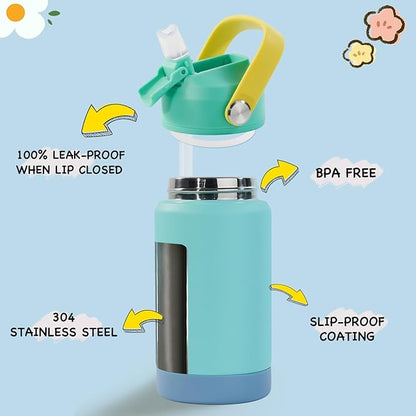 Kerilyn 12oz Kids Water Bottle, Stainless Steel Insulated Water Bottle - Image 2