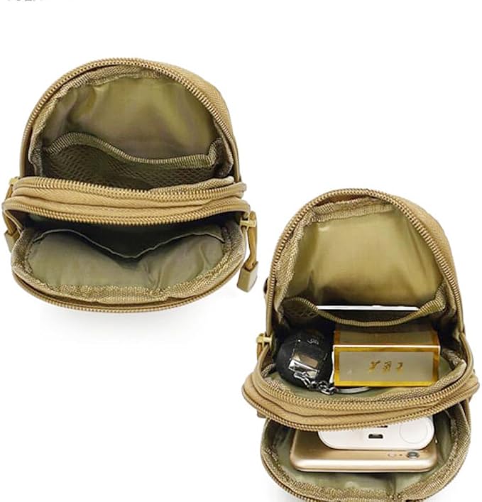 Belt Pouch, Tactical Molle Phone Pouch EDC Utility Pouches Waist Bag, Small - Image 9