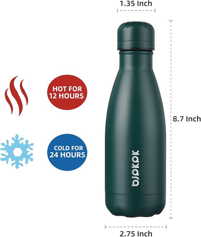 BJPKPK 12oz Small Insulated Water Bottles Stainless Steel Water Bottle - Image 2