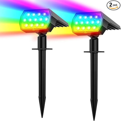 WELALO Solar Color Changing Spot Lights Outdoor, Waterproof Solar Halloween by WELALO