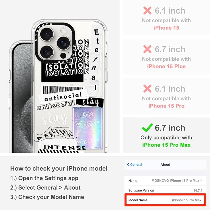 MOSNOVO Case for iPhone 15 Pro Max - Image 2