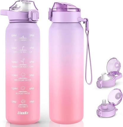 SLUXKE Stainless Steel Insulated Water Bottles 17oz by SLUXKE