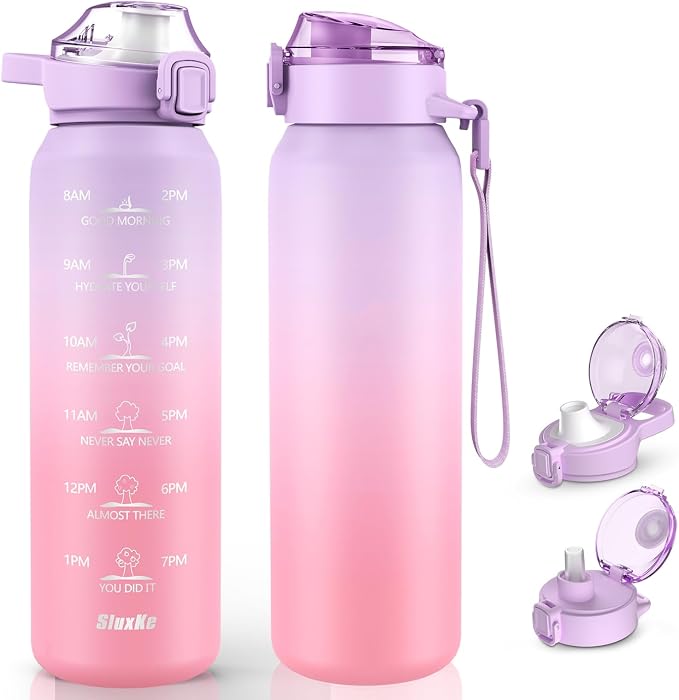 SLUXKE Stainless Steel Insulated Water Bottle 32oz by SLUXKE