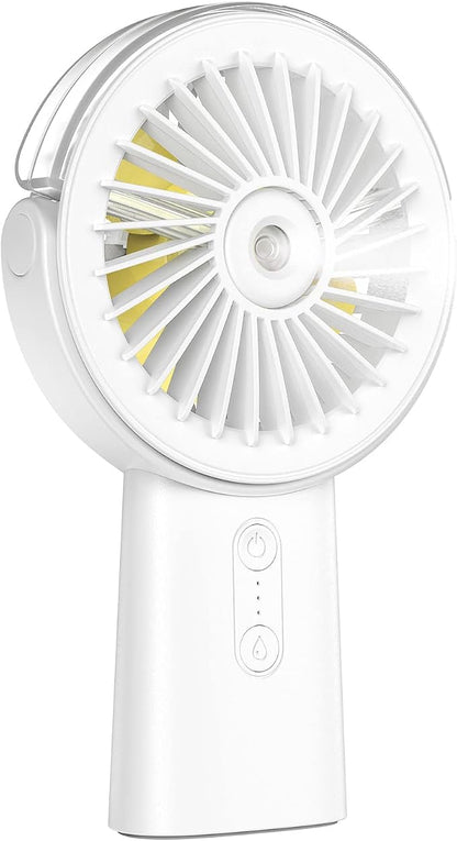 Otlonpe Handheld Misting Fan Portable, Small Personal Hand Held Rechargeable by OTLONPE