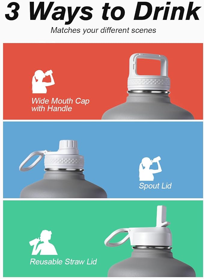 Half Gallon Water Bottle Insulated - Image 5