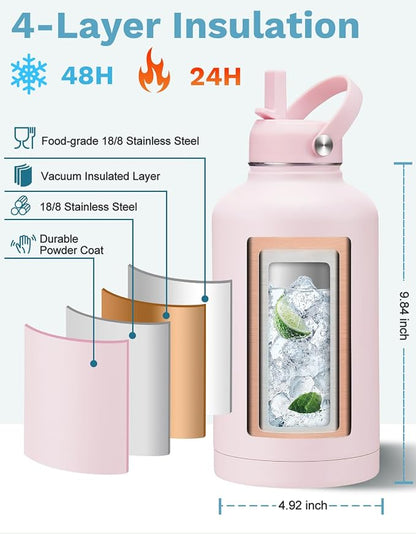 BENZZO 64 oz Insulated Water Bottle - Image 6