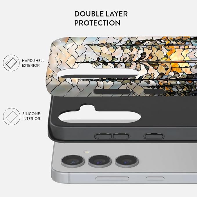 Compatible for Samsung Galaxy S25 FE 5G Case, Dual Layer Heavy Duty 2 in 1 - Image 2
