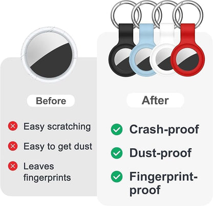 Linsaner Case for AirTag 2nd Gen & 1st Gen, Silicone Holder Keychain Key Ring - Image 6
