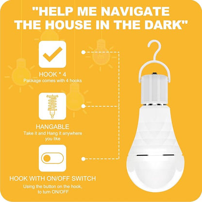 Neporal A19 Rechargeable Light Bulbs, Socket Rechargeable Emergency Light Bulb - Image 3