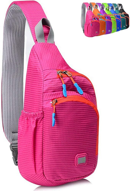 Peicees Small Sling Backpack Waterproof Unisex Shoulder Bag Chest Crossbody by Peicees