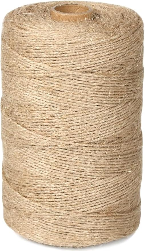 PerkHomy 1100FT Jute Twine String 2mm 3ply Natural Thin Twine by PerkHomy