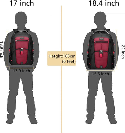 LOVEVOOK Large Backpack for Men 18.4 inch Heavy Duty Travel Laptop Backpack - Image 3
