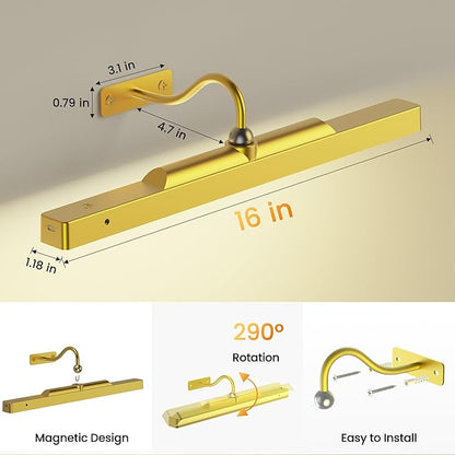 Lights for Pictures on Wall, 16in Battery Operated Picture Lights for Paintings - Image 5