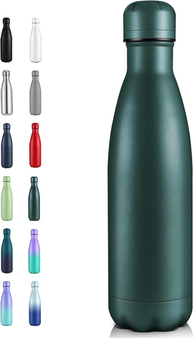 Volhoply 17oz Insulated Stainless Steel Water Bottle, Double Wall Vacuum Flask by LiveFully%EF%BC%8CDrinkFreely%E2%80%94KeepGoingwithVolhoply%EF%BC%81