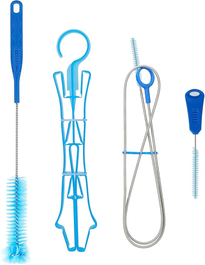 Water Bladder Cleaning Kit, Includes Tube Brushes, Small Bite Valve Brush by JMTEEA