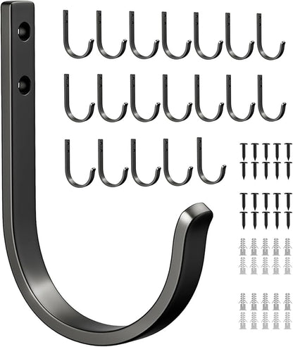 20-Pack Wall Hooks for Hanging Towel/Coat - 22LB Screw in Metal Hanger Wall by Josmimic